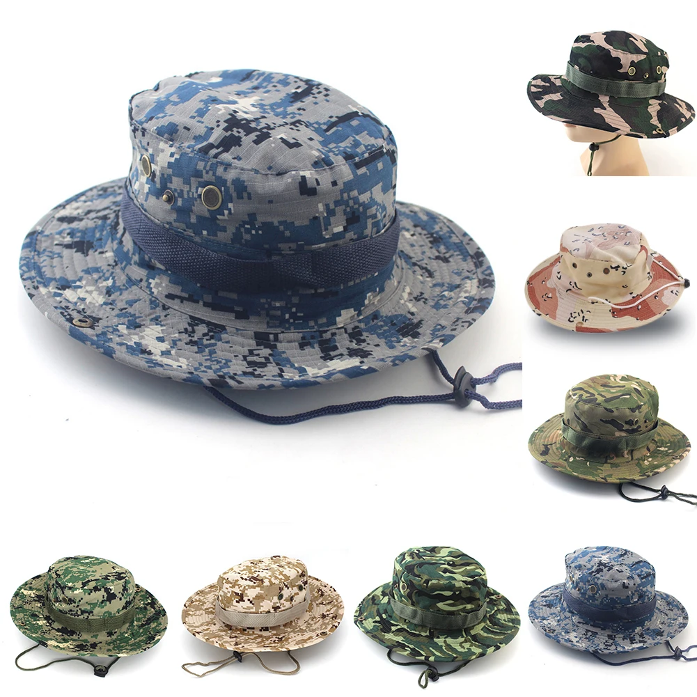 Ковш шапки Мужские джунгли военный камуфляж Боб Бонни Кемпинг барбекю Альпинизм