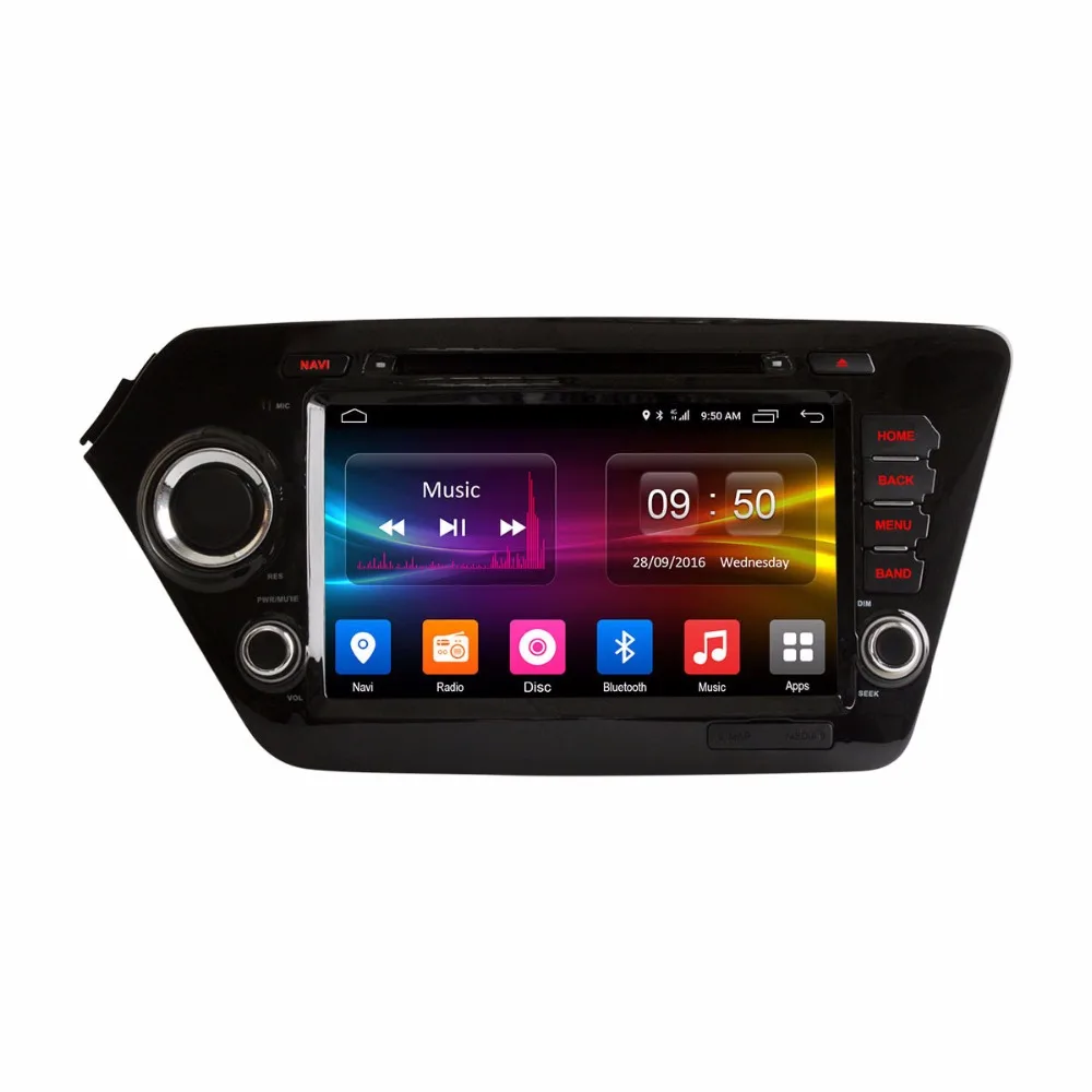 HD 1024X600 Android 6 0 четырехъядерный 2 Гб ОЗУ автомобильный DVD-плеер для KIA RIO K2 2010 2011 2012 2013