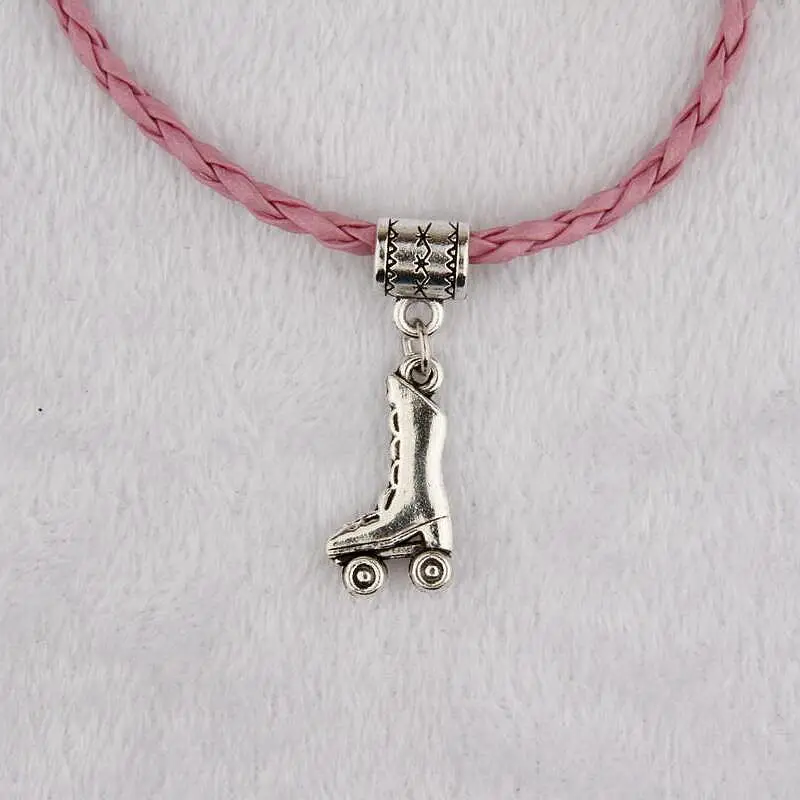 Горячее предложение 10 шт./пакет древнее серебро скейт скейтборд шарм кулон 20 + 5 см