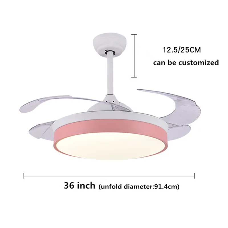 Intelligent voice control Modern Ceiling Fan Lamps Acrylic Led Simple Lights Remote Control | Инструменты