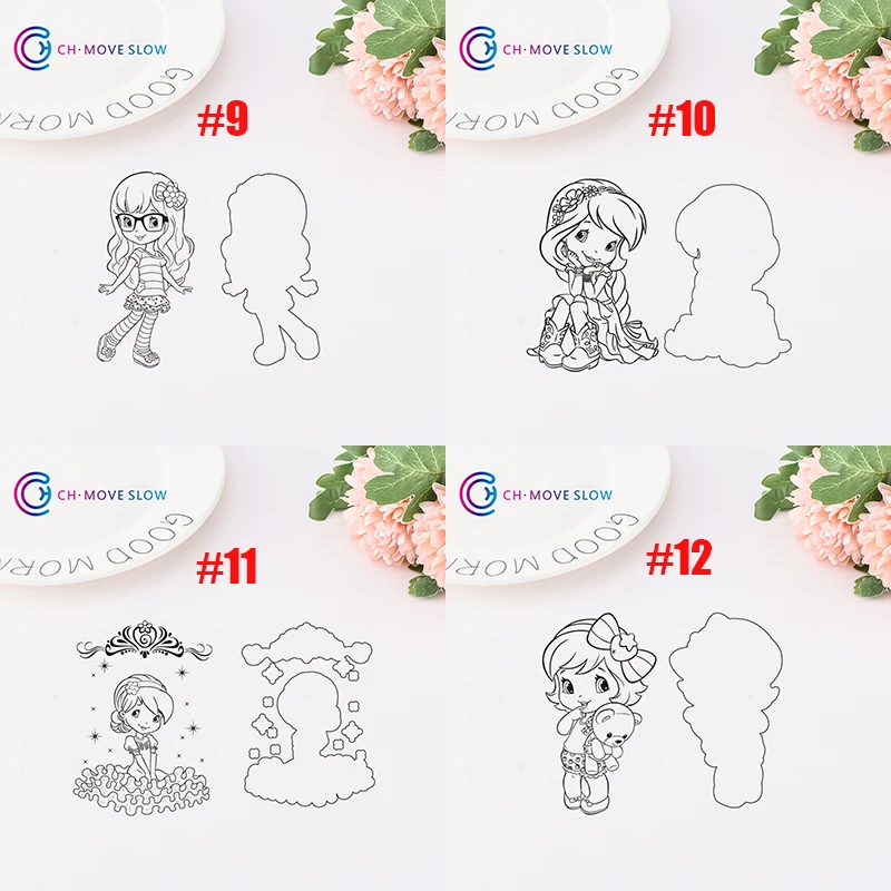CH милые девушки и штампы животных резки штампов металла DIY Скрапбукинг карты