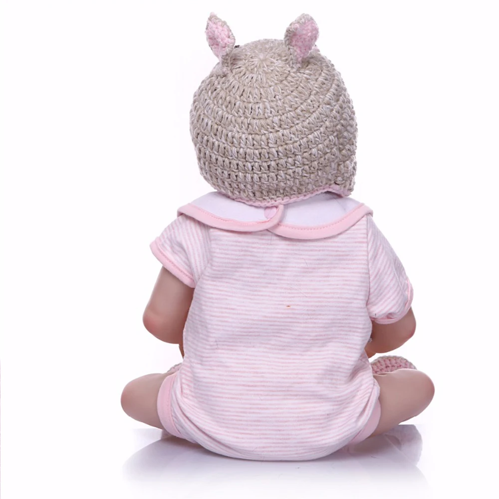 48 см кукла реборн для маленькой девочки виниловая игрушка Реалистичная