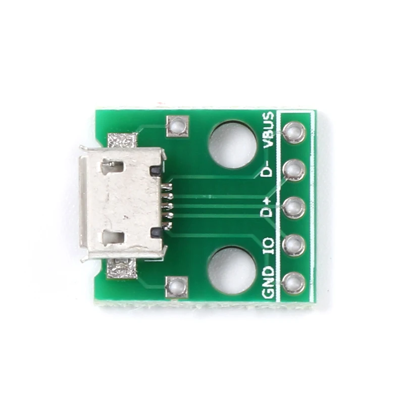 5/10 шт. разъем Micro Usb Для DIP адаптера 5 контактный Мама панель модуля контактная