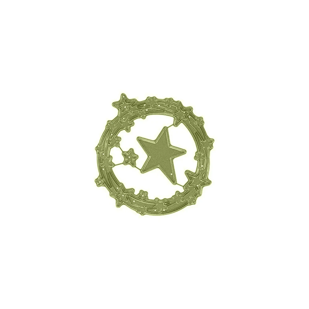 : Hemere венком звездой углерода Сталь металлическая трафаретная пресс форма для