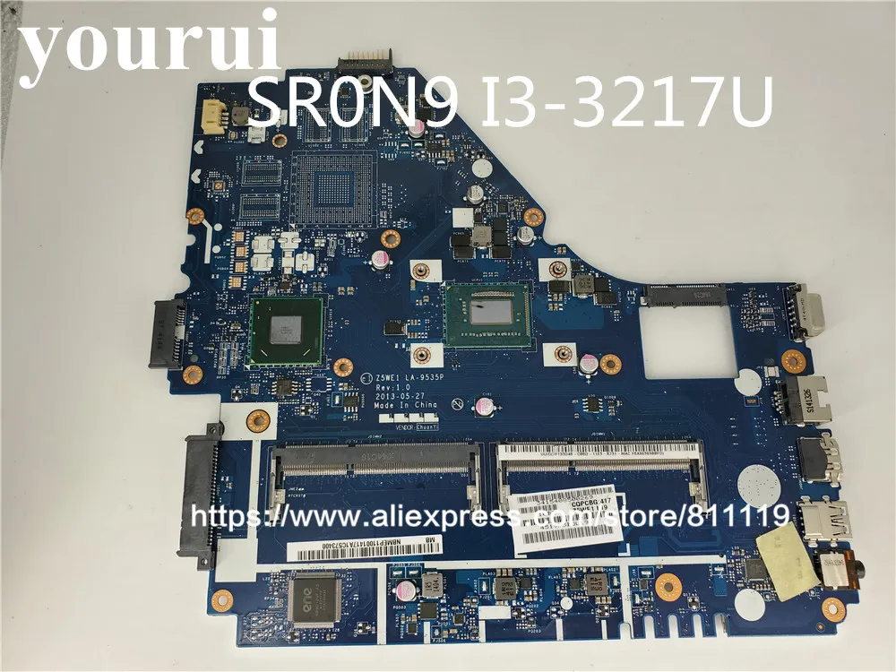 Материнская плата для ноутбука Z5WE1 LA 9535P Acer Aspire Nautilus E1 570 материнская SR0N9 i3 3217U 1 8 ГГц