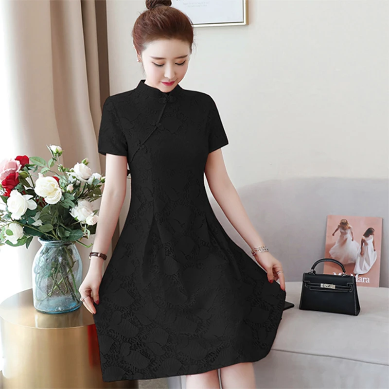 Женское винтажное элегантное платье Cheongsam китайское свадебное с вышивкой