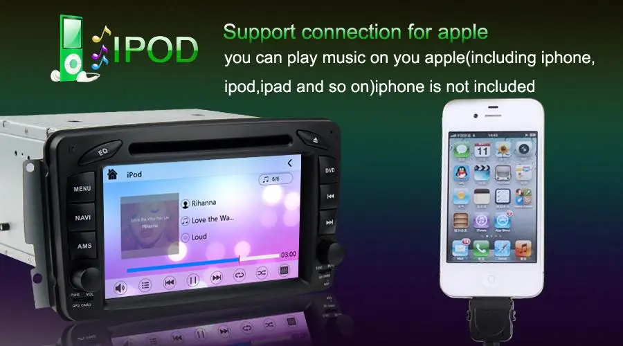 Автомобильный DVD плеер 7 дюймов Wi Fi 3G GPS навигация радио стерео для Mercedes Benz W203 W209 W639