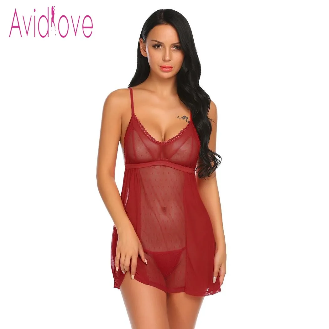 Avidlove сексуальное нижнее белье горячее Эротическое Babydoll платье для женщин