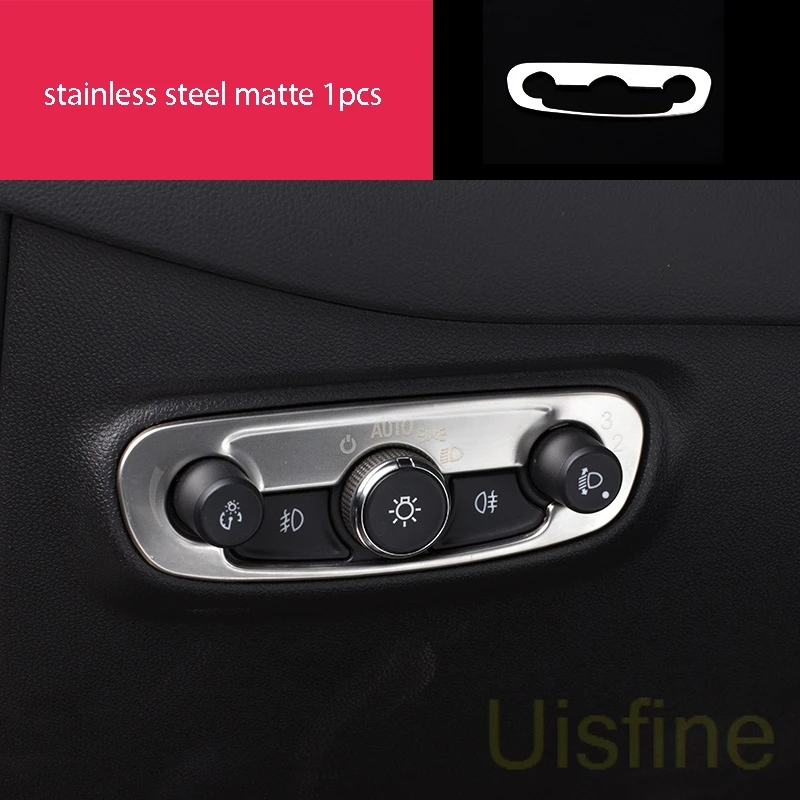 stainless matte 1pcs Матовая Внутренняя подъемная панель из нержавеющей стали, центральное управление, Воздушная розетка, декоративная для Chevrolet Equinox - Цвет: stainless matte 1pcs
