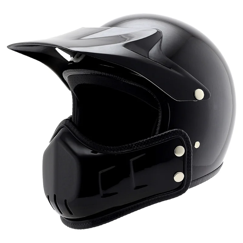 Винтаж съемный мотоциклетный шлем Ghost Rider черный железный человек мотоцикл