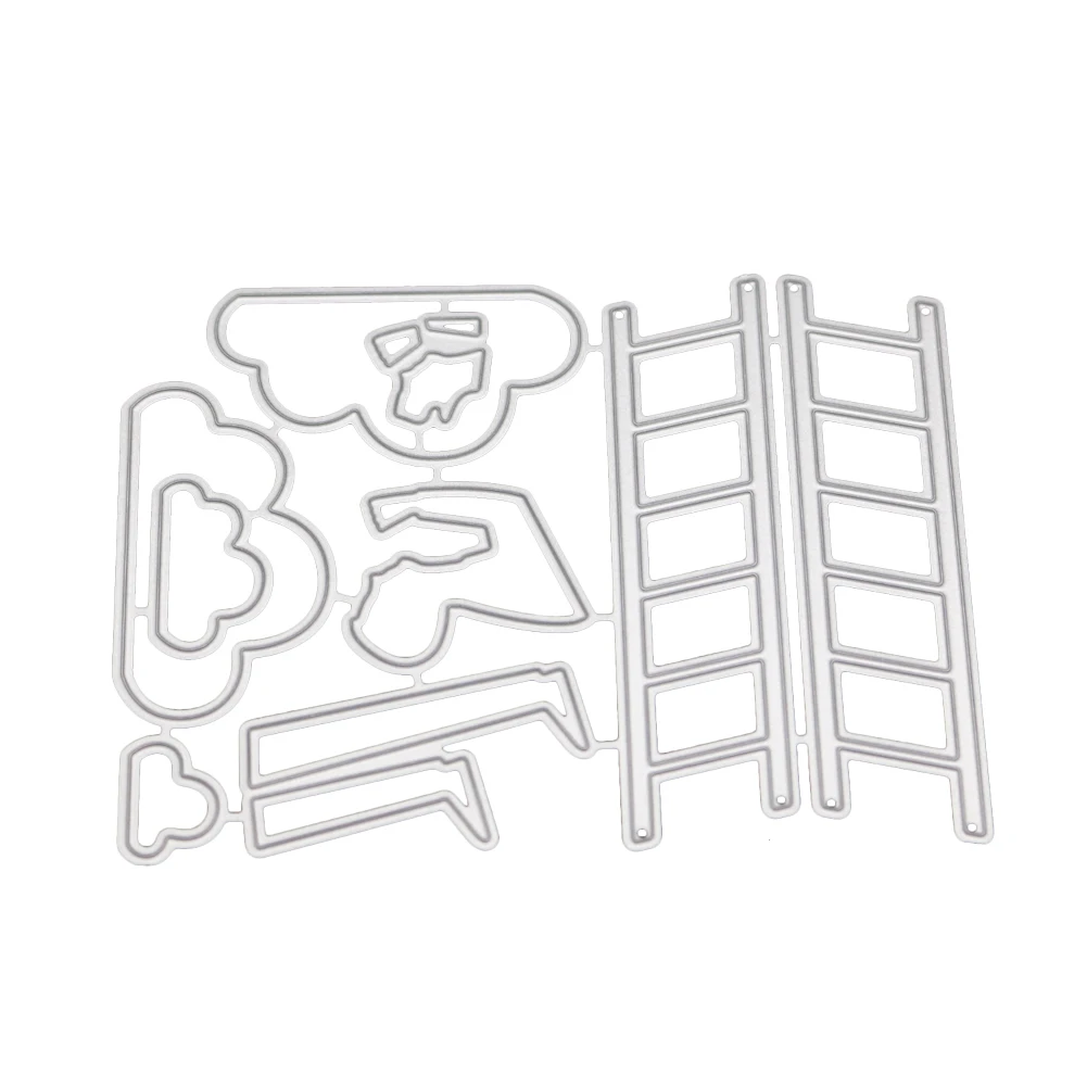 ladder cloud man Metal Cutting Dies Hollow Scrapbooking & Stamping Craft Cuts Creat Handmade Paper Card Stencil | Дом и сад