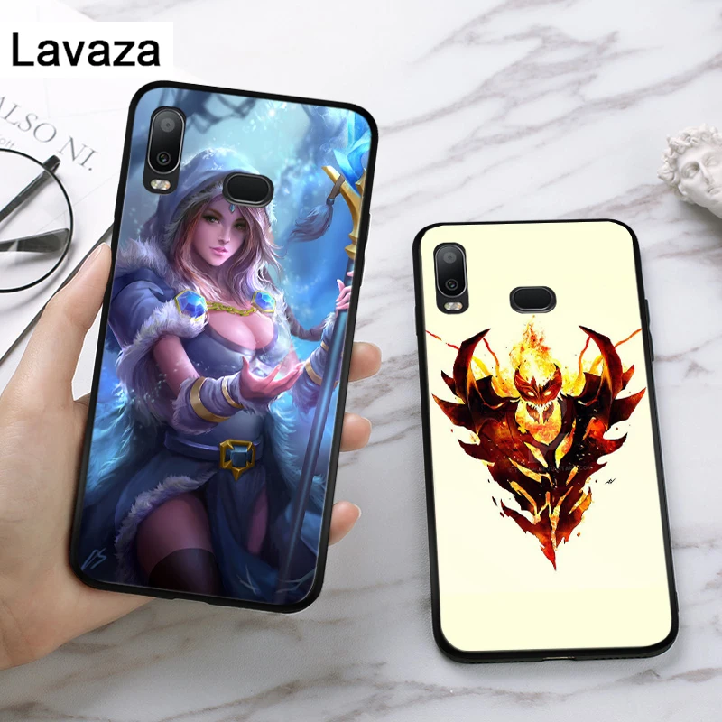 Game dota 2 logo Silicone Case for Samsung A3 A5 2016 2017 A6 Plus 2018 A7 A8 A9 A10 A30 A40 A50 A70 A10S A20S A50S A70S | Мобильные