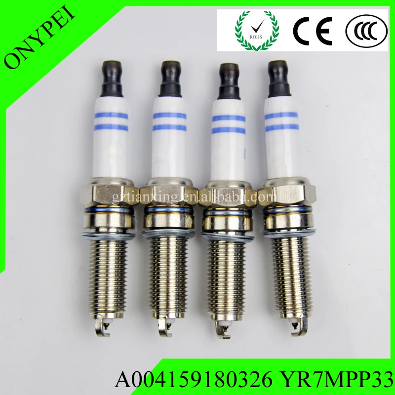 4 шт. A004159180326 YR7MPP33 иридиевая Свеча зажигания для Mercedes Benz W203 R171 W164 CL203 A00415 9180326