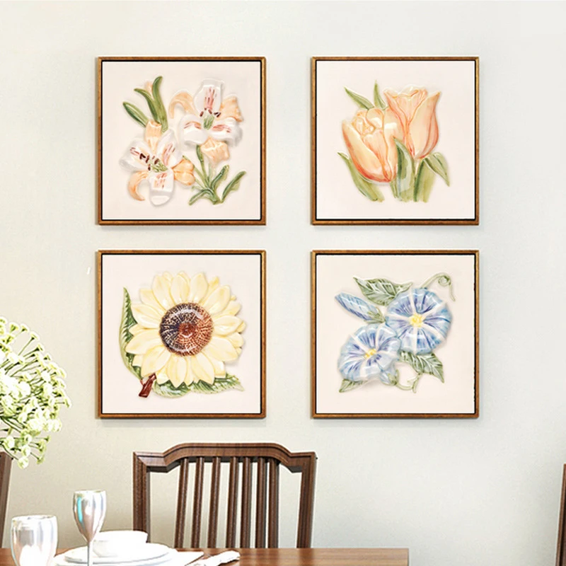 

HAOCHU Modern Watercolor Sunflower Morning Glory Canvas Art Painting Print Poster Picture Wall Living Room Home Decorative Mural