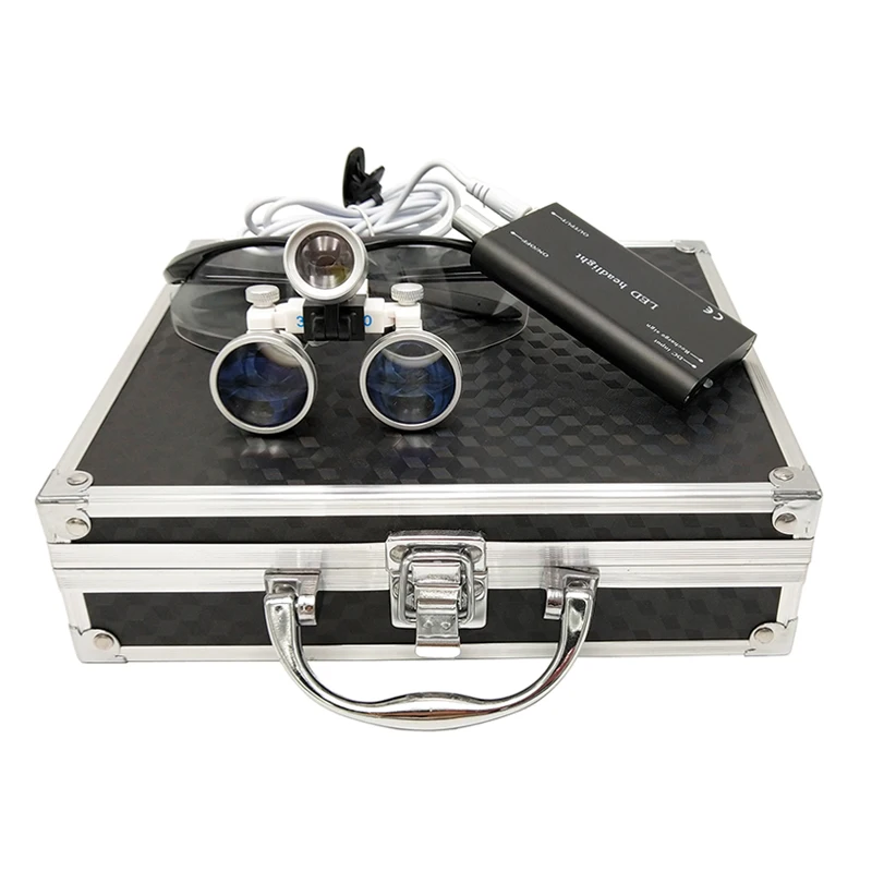 Стоматологическая лупа x мм светодиодный Ной фарой налобный фонарь для