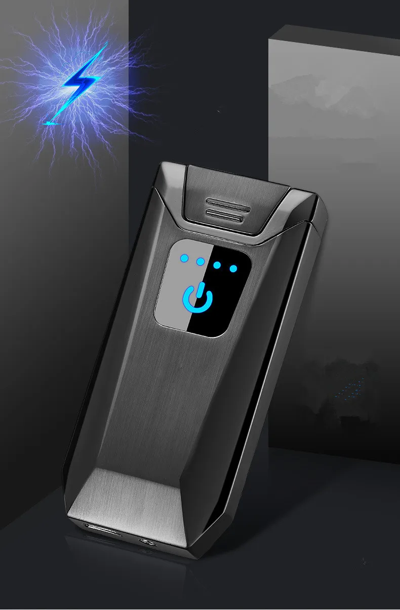 Arc электронная USB электрическая сигарета электрическая зажигалка с функцией отпечатка пальцев для бойфренда отца день рождения свадебный подарок зажигалки