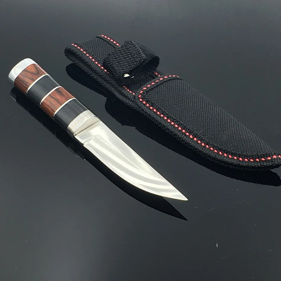 Острые высококачественные Портативные Ножи с деревянной ручкой для кемпинга
