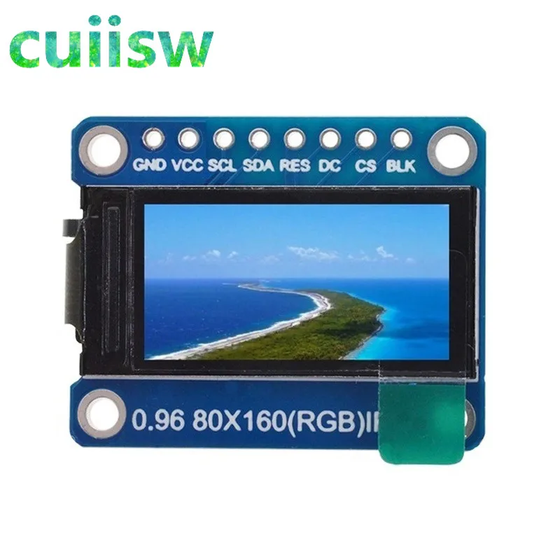 TFT дисплей 0 96 1 3 44 8 дюймов IPS 7P SPI HD 65K полноцветный ЖК модуль ST7735 / ST7789 Привод IC 80*160