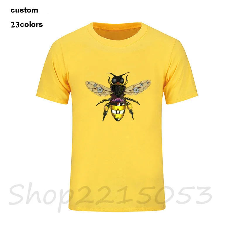 Винтажный Ретро Лотос пчелиный мед Королева Король мужские Забавные футболки