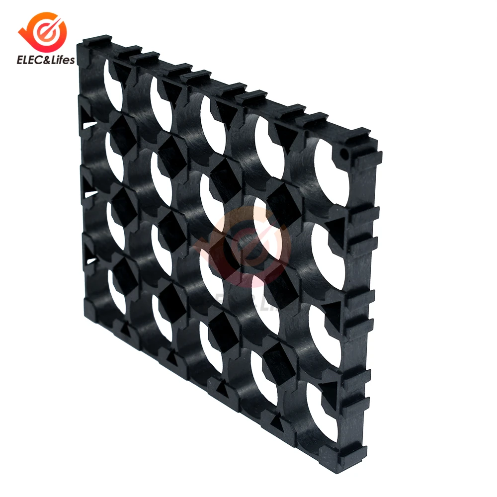 5 шт. черный пластиковый держатель для батарей 18650 4x5 клетка Spacer радиационный