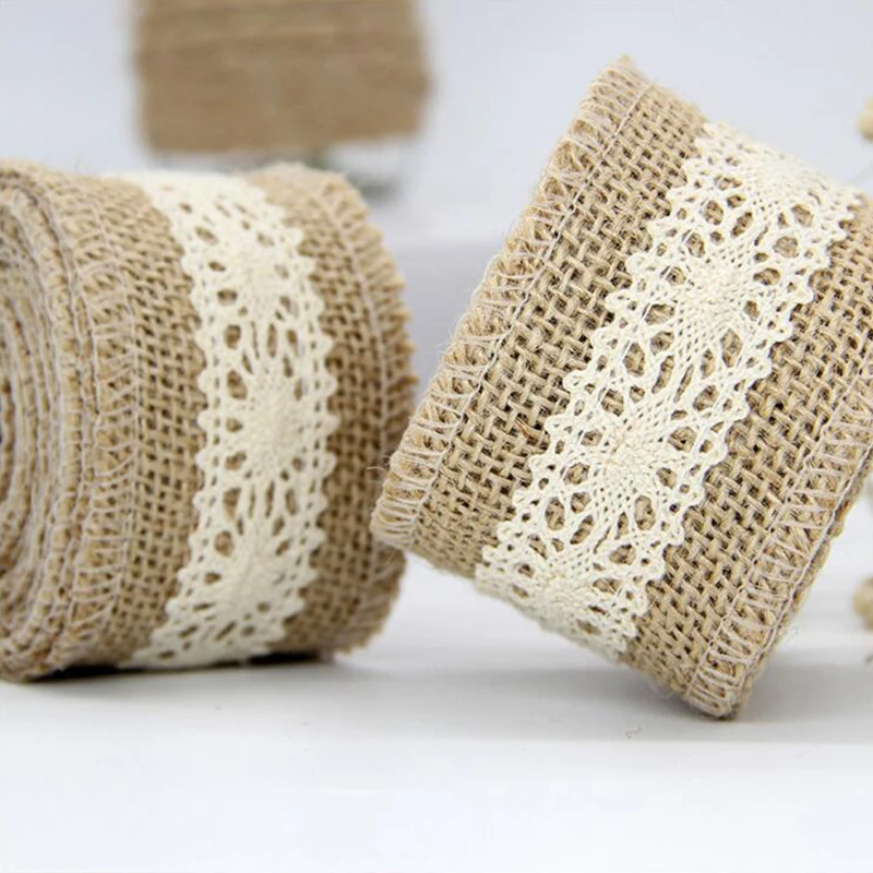 2 метра 5 см джутовая лента в рулонах из искусственной кожи с рулоном орнамент для