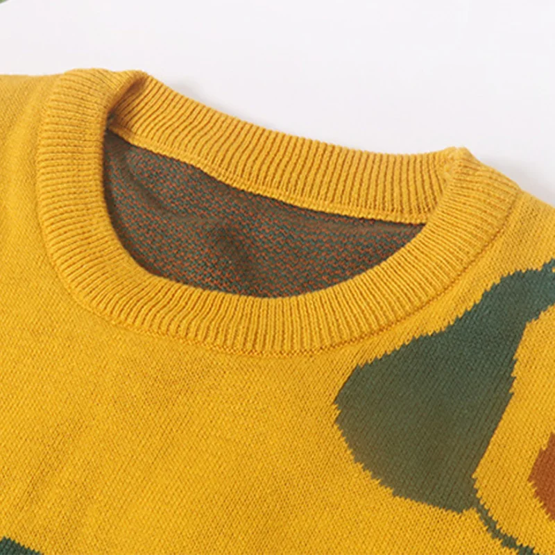 Свитер для маленьких мальчиков с фруктовым принтом детский трикотажный пуловер