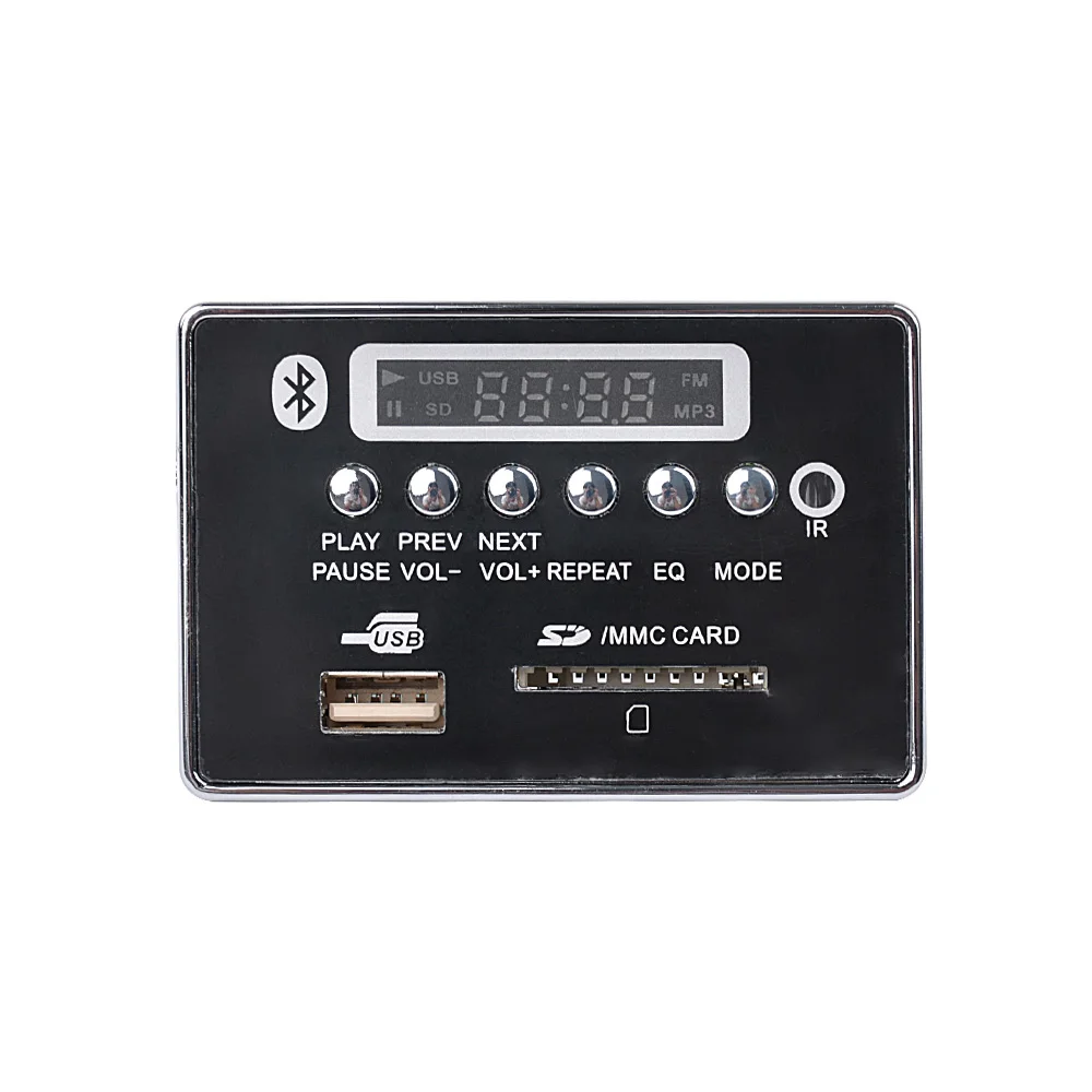Aiyima 9 12 в LED Bluetooth MP3 декодер плата WAV WMA FLAC плеер аудио модуль Поддержка FM радио USB с