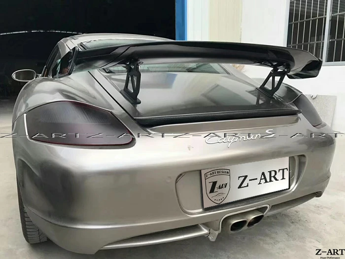 Z-ART задний спойлер для Porsche Boxster Cayman 2005-2012 углеродного волокна задний спойлер для Porsche 987