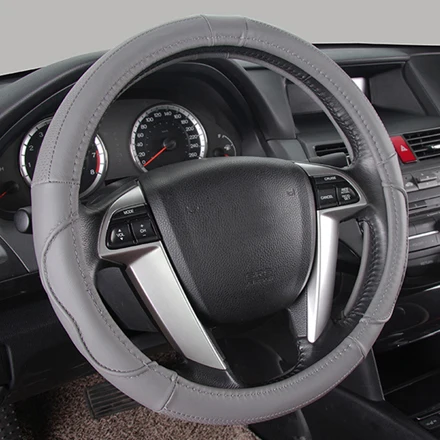 grey Рулевое колесо крышка стильный кожаный для ключа от автомобиля для Toyota Land Cruiser Prado Venza RAV4 желаю Estima Previa Alphard Корона 86 м Размеры - Название цвета: grey
