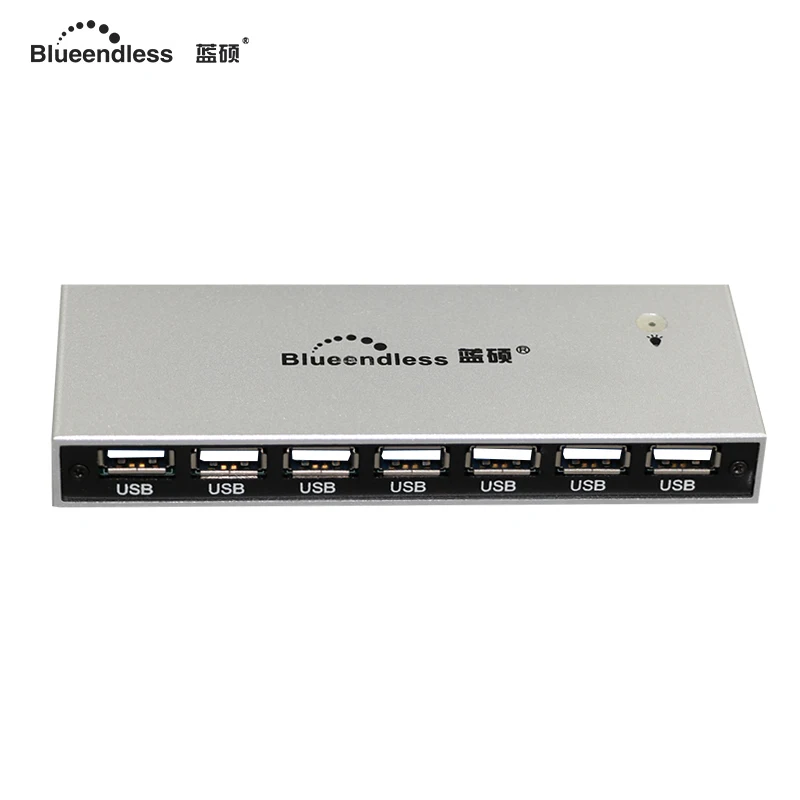 Blueendless Бесплатная доставка 2 0 Usb A Алюминий 7 Порты и разъёмы удлинитель