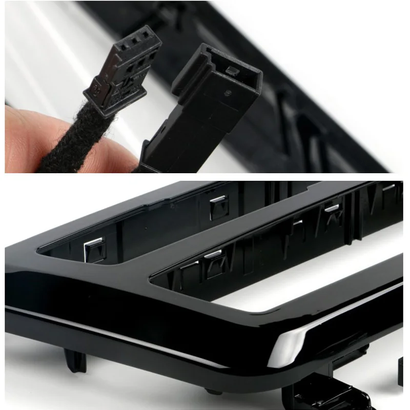 Радио отделка led приборной панели центральной консоли AC панель света с синим и