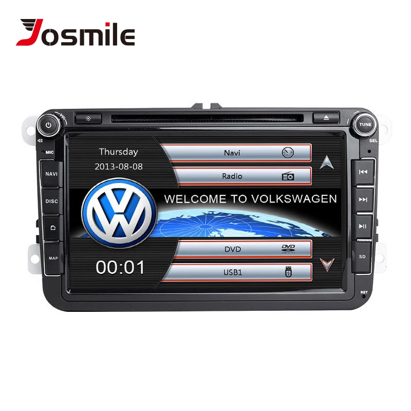 Josmile 2 Din Автомобильный dvd-плеер для VW Volkswagen Passat b6 b7 Skoda Octavia Superb 2 T5 Golf 5 сиденье для Polo leon радио gps навигация