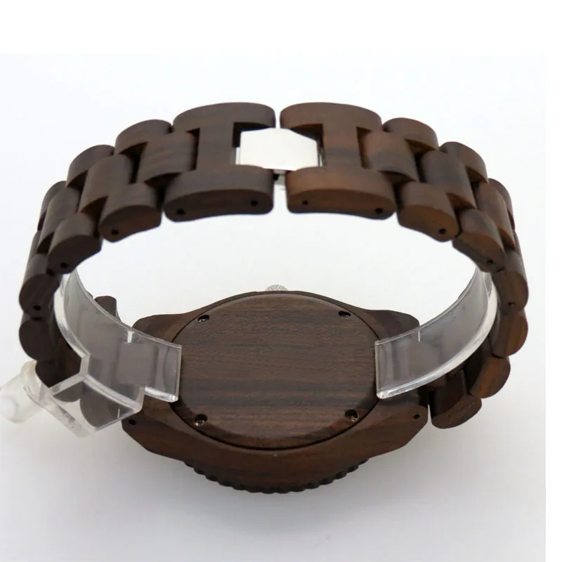 Dropshipping Design Chronograph SandalWooden Wrist Watches 100% Natural SandalWood Quartz in Gift Box Relogio Masculino | Наручные часы