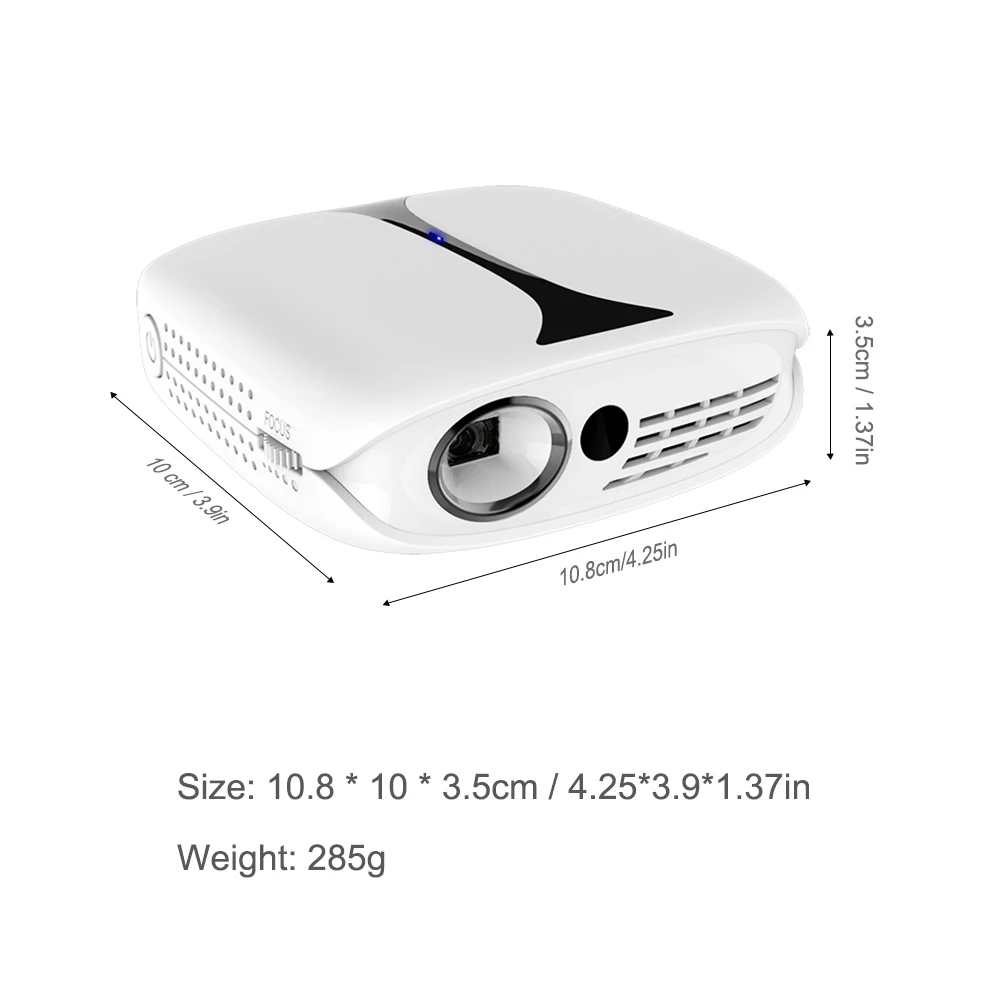 Мини DLP проектор светодиодный домашний офис проекция 1080 P Wifi подключение USB HD порт с пультом дистанционного управления штатив