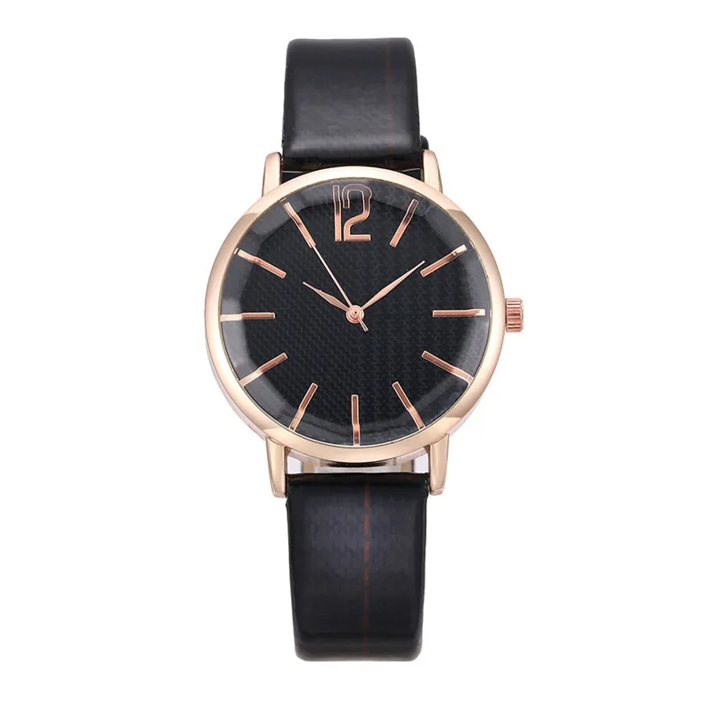 

Fashion Women Watches Luxury Cut Face Leather Belt Watch Ladies Casual Temperament Quartz Wristwatch Bracelet reloj mujer #D