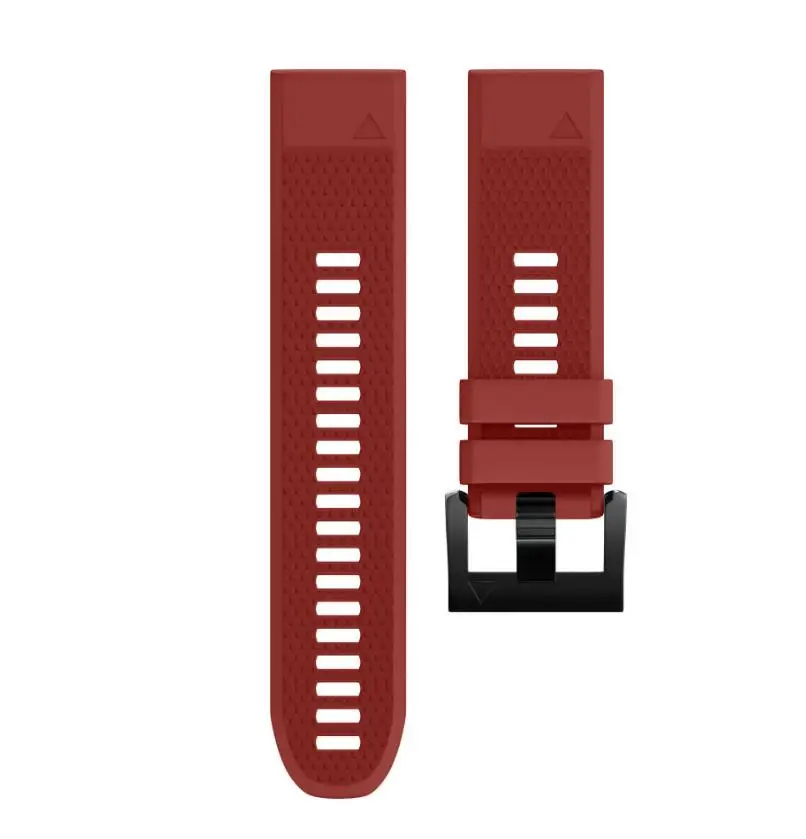 26mm Width Strap Sport Silicone Watchband With Quick Fit Wrist Band Garmin Fenix5X Remove Bracelet For Fenix 5X/3/3H | Наручные часы
