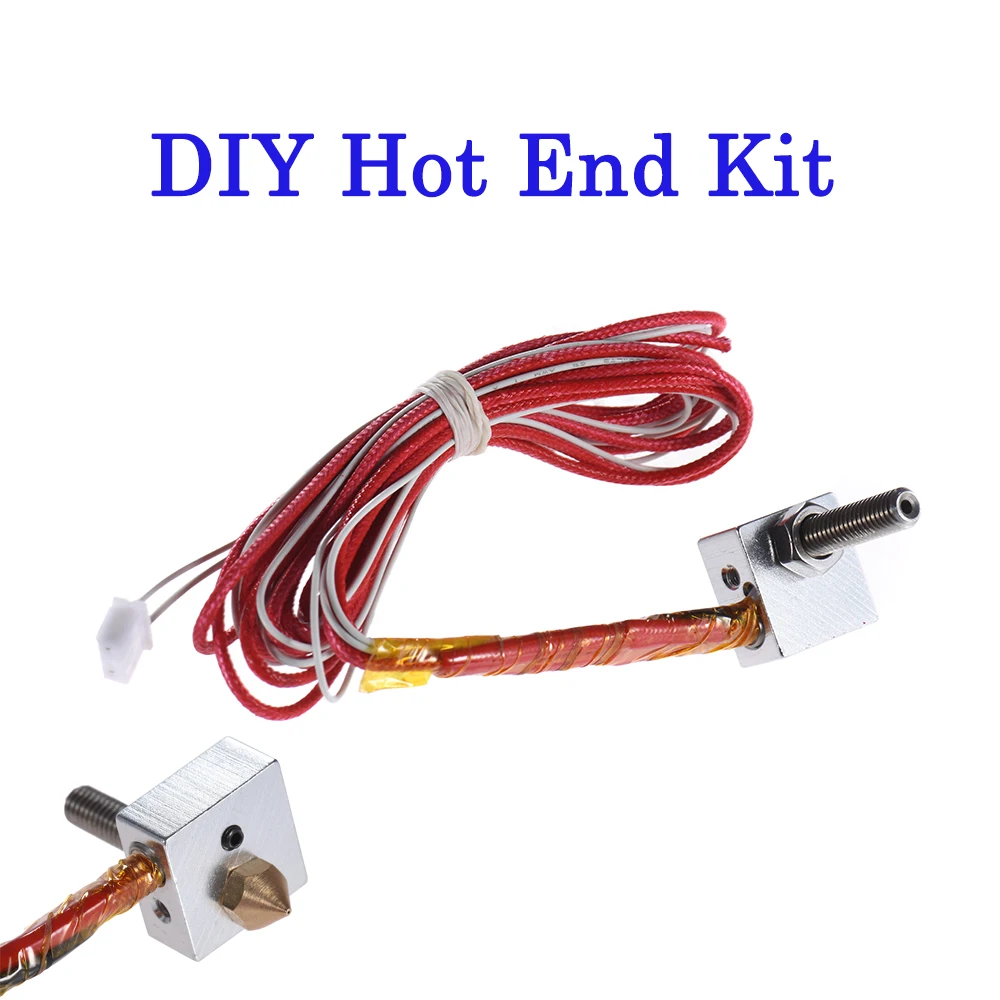Anet 3d принтер части DIY Горячий Конец комплект 0,4 мм сопла и горло экструдера и нагреватель и термистор и нагреватель Блок для RapRep i3
