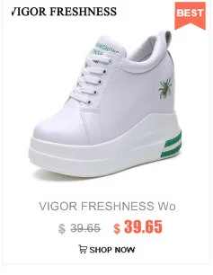 VIGOR/женские белые кроссовки на платформе; Теплая обувь на меху; женские зимние ботильоны; обувь, увеличивающая рост; обувь на танкетке из плюша; WY156