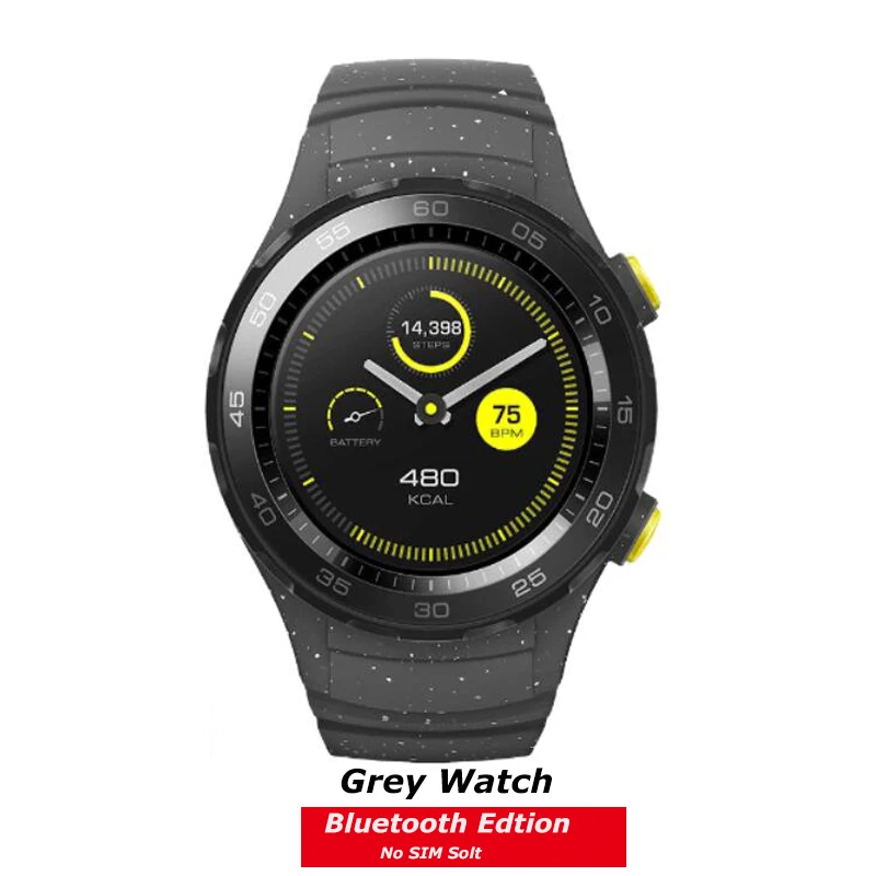 Оригинальные Смарт-часы HuaWei Watch 2 с поддержкой LTE 4G, трекер сердечного ритма для Android iOS IP68, Водонепроницаемый NFC GPS