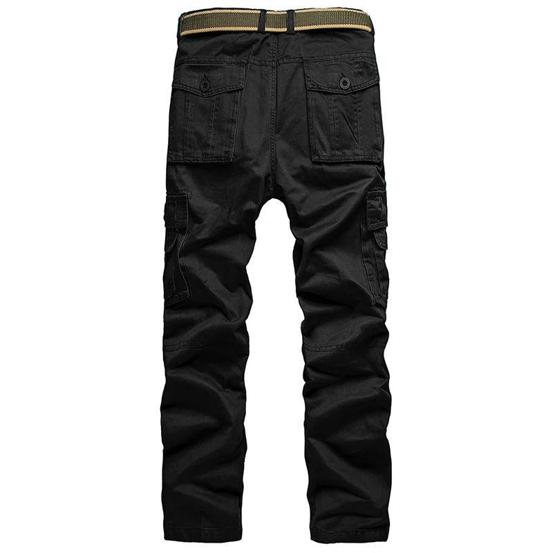 2018 Mens Military Tactical Loose Multi Pocket Militar Cargo Pants Camouflage Combat Army Trousers With Pockets | Мужская одежда