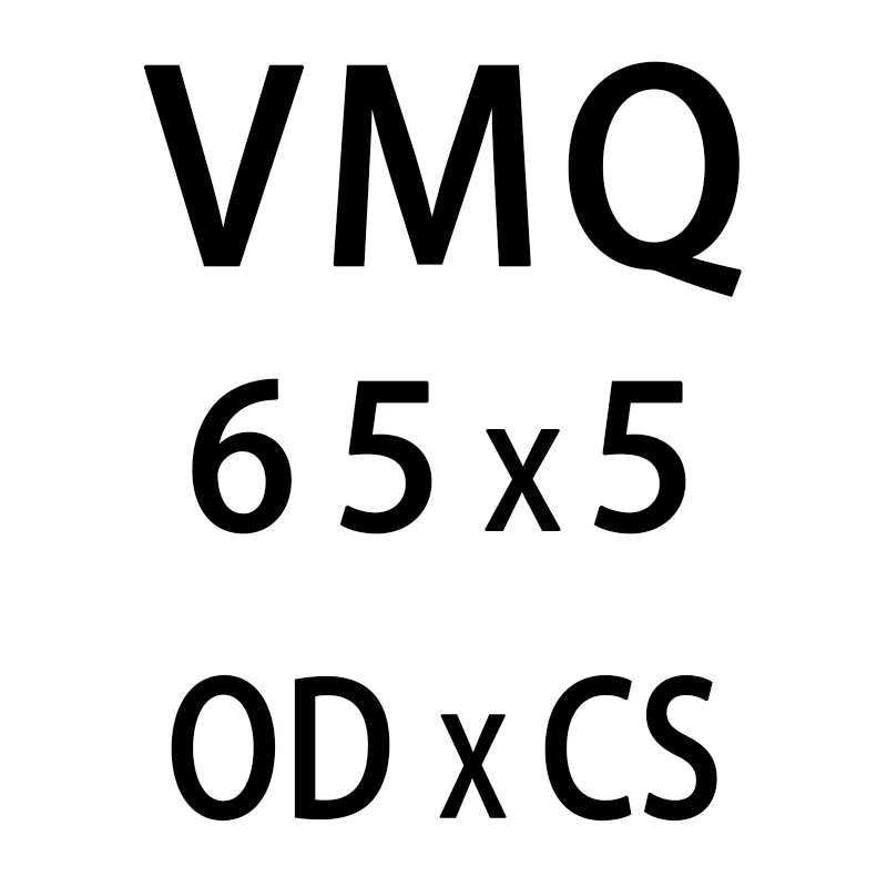 Белый силиконовым кольщом силикон/VMQ-хомут с круглым воротником для мальчиков и девочек 5 мм Толщина OD55/60/65/70/75/80/85/90/95/100/105 мм резиновое уплотнительное кольцо уплотнение шайба - Цвет: OD65mm