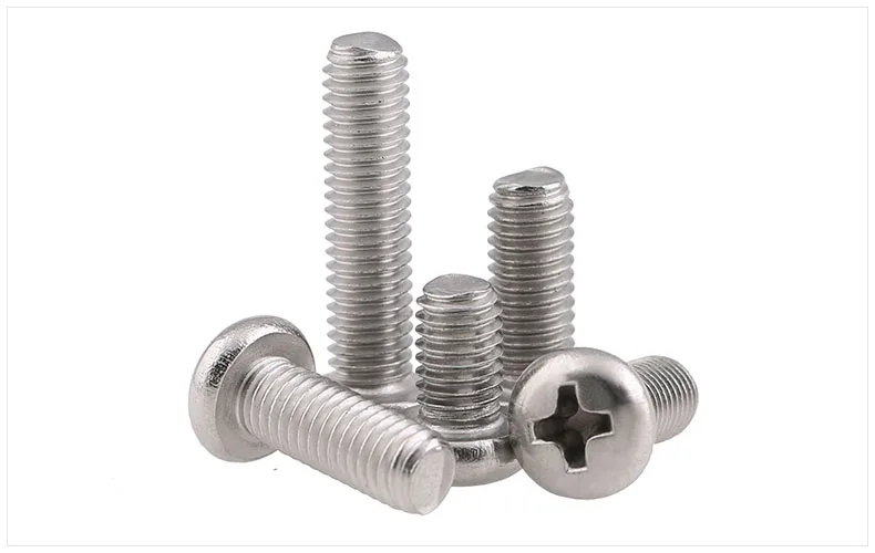 

GB818 304 stainless steel round head screws M6 M8 M10 PM screws cross head screws
