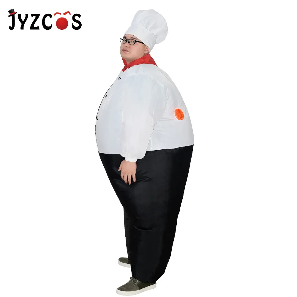 Забавный надувной костюм JYZCOS большой шеф повар ресторан Хэллоуин маскарадный