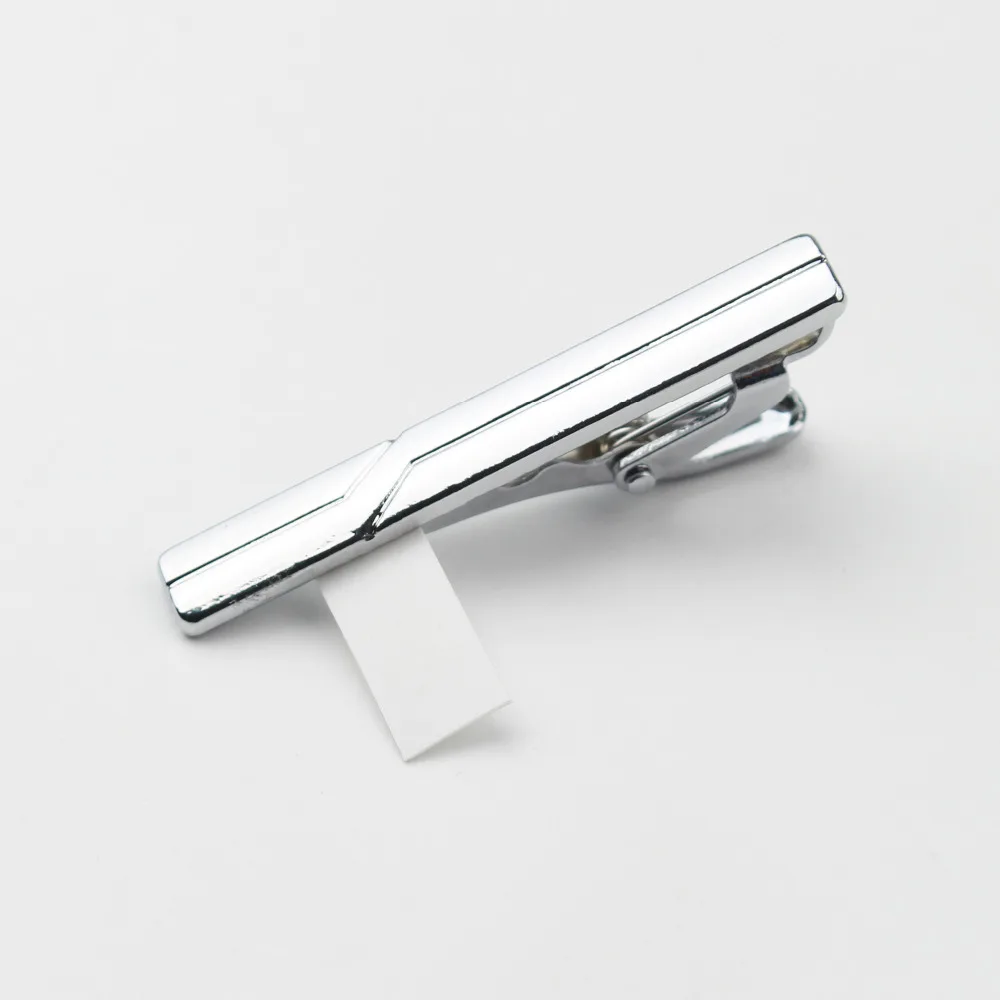 Мужские заколки для галстука на шею 4 5 см ClaspChrome из нержавеющей стали ювелирные