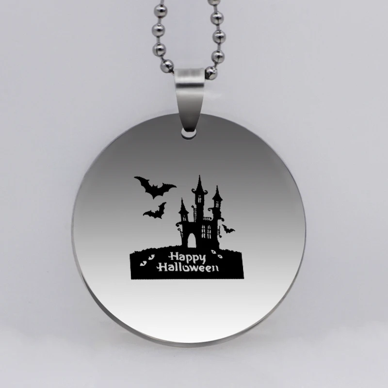 

Ufine Christmas gift for dad jewelry glass mustache best father pendant army card stainless steel custom necklace N4603