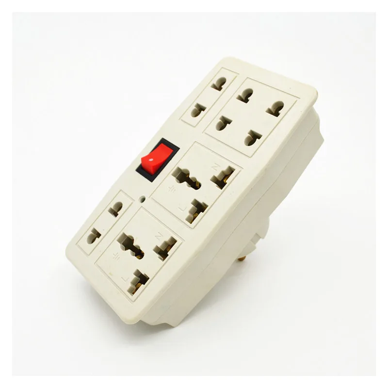 2pcs 10A независимый переключатель немецкая розетка разветвитель 3 гнезда 3 выхода Удлиняющая розетка Великобритания/США/ЕС/AU преобразователь для Германии
