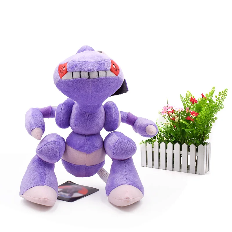 Аниме Greninja Magnezone Zeraora Gliscor pikqchu Poipole Guzzlord Buzzwole Genesect Peluche плюшевые мягкие игрушки Рождественский подарок - Цвет: Genesect
