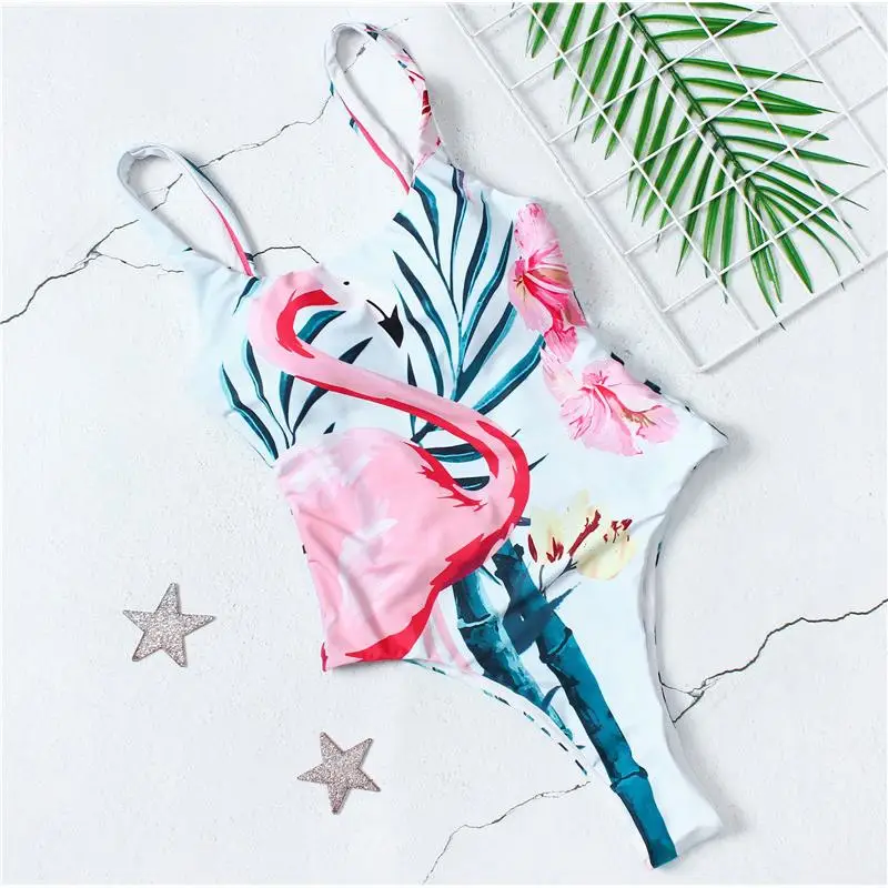 Куркума бикини с кружевом 2019 струнный купальник женский высокий вырез принтом