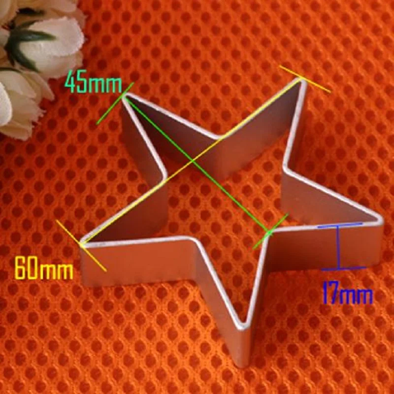 Звездообразная алюминиевая форма для выпечки металлического сахарного торта