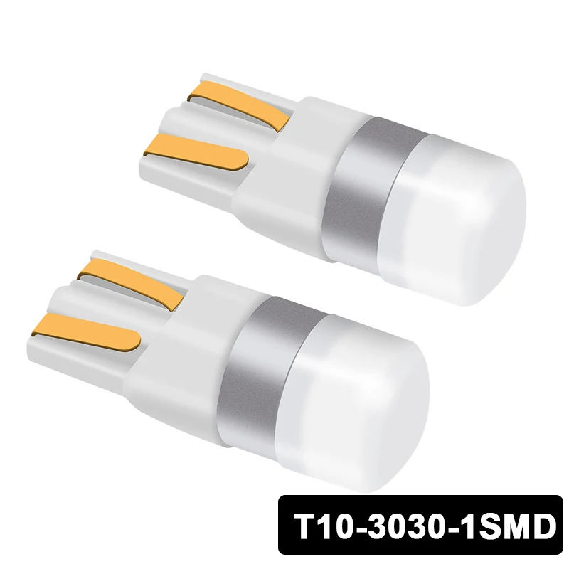 2 шт. автомобильные светодиодсветодиодный лампы CANBUS 3030 SMD 6000 лм T10 W5W | Автомобили и